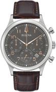 Bulova Herrklocka 96B356 Grå/Läder Ø43 mm