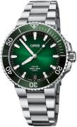 Oris Herrklocka 01 400 7769 4157-07 8 22 09PEB Aquis Grön/Stål