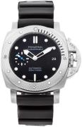 Panerai Herrklocka PAM00973 Luminor Svart/Gummi Ø42 mm