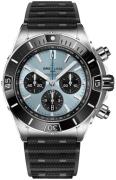 Breitling Herrklocka PB0136251C1S1 Super Chronomat B01 44 Blå/Gummi