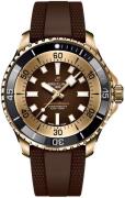 Breitling Herrklocka N17376201Q1S1 Superocean Automatic 44 Brun/Gummi