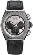 Zenith Herrklocka 95.9001.9004-01.R582 El Primero Silverfärgad/Gummi