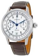 Longines Herrklocka L2.800.4.23.2 Heritage Vit/Läder Ø41 mm