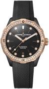 Ulysse Nardin Damklocka 8165-182B-3-BLACK Diver Svart/Gummi Ø39 mm