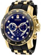 Invicta Herrklocka 37229 Pro Diver Blå/Gulguldtonat stål Ø48 mm