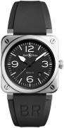 Bell & Ross Herrklocka BR0392-BLC-ST Br 03-92 Svart/Gummi