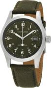 Hamilton Herrklocka H77765541 Khaki Aviation Blå/Läder Ø45 mm