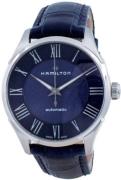 Hamilton Herrklocka H42535640 Jazzmaster Blå/Läder Ø40 mm