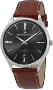 Hamilton Herrklocka H38525881 Jazzmaster Grå/Läder Ø40 mm