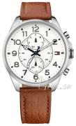 Tommy Hilfiger Herrklocka 1791274 Dean Vit/Läder Ø46.5 mm