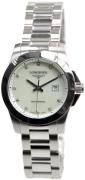 Longines Damklocka L3.376.4.87.6 Conquest Ladies Vit/Stål Ø29.5 mm