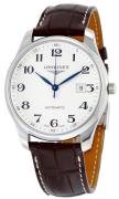 Longines Herrklocka L2.893.4.78.3 Master Silverfärgad/Läder Ø42 mm