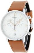 Certina Herrklocka C035.417.16.037.01 DS Caimano Vit/Läder Ø42 mm