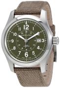 Hamilton Herrklocka H70605963 Khaki Field Grön/Textil Ø42 mm