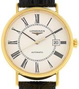 Longines Herrklocka L4.922.2.11.2 Presence Vit/Läder Ø40 mm