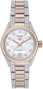 TAG Heuer Damklocka WBN2451.BD0567 Carrera Vit/18 karat roséguld