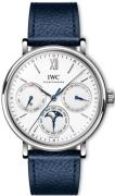 IWC Herrklocka IW344601 Portofino Vit/Läder Ø40 mm