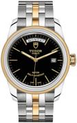 Tudor M56003-0007 Glamour Day-Date Svart/18 karat gult guld Ø39 mm