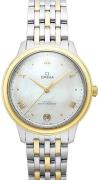 Omega Damklocka 434.20.34.20.05.002 De Ville Prestige Vit/18 karat