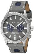 Nautica Herrklocka NAI18511G Nms 02 Grå/Läder Ø43 mm