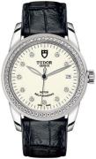 Tudor M55020-0108 Glamour Date Vit/Läder Ø36 mm