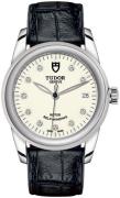 Tudor M55000-0116 Glamour Date Vit/Läder Ø36 mm