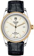 Tudor M55003-0086 Glamour Date Vit/Läder Ø36 mm