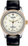 Tudor Damklocka M53023-0078 Glamour Date Vit/Läder Ø31 mm