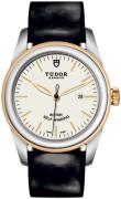 Tudor Damklocka M53003-0071 Glamour Date Vit/Läder Ø31 mm