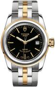 Tudor Damklocka M51003-0008 Glamour Date Svart/18 karat gult guld