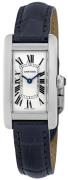 Cartier Damklocka WSTA0016 Tank Americaine Silverfärgad/Läder