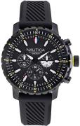 Nautica Herrklocka NAPICS009 Svart/Gummi Ø48 mm