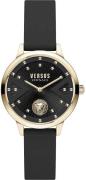 Versus by Versace Damklocka VSPZK0221 Palos Verdes Svart/Läder Ø34