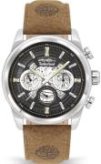 Timberland Herrklocka TDWGF2200704 Hadlock Svart/Läder Ø47 mm