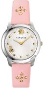 Versace Damklocka VELR00119 Audrey Silverfärgad/Läder Ø38 mm