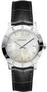 Versace Damklocka VQA050017 Acorn Vit/Läder Ø33 mm