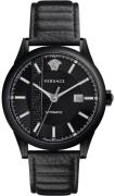 Versace Herrklocka V18030017 Aiakos Svart/Läder Ø44 mm