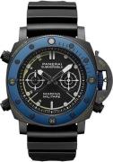 Panerai Herrklocka PAM02239 Submersible Svart/Gummi Ø47 mm