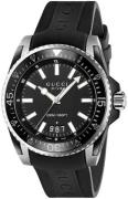 Gucci Herrklocka YA136204B Dive Svart/Gummi Ø45 mm