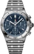 Breitling Herrklocka AB01344A1C1A1 Chronomat B01 42 Blå/Stål Ø42 mm