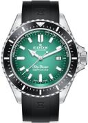 Edox Herrklocka 80120-3NCA-VDN Skydiver Grön/Gummi Ø44 mm