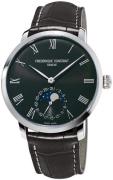 Frederique Constant Herrklocka FC-705GR4S6 Slimline Svart/Läder Ø42