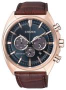 Citizen Herrklocka CA4283-04L Chrono Blå/Läder Ø43 mm