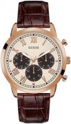 Guess Herrklocka GW0067G3 Antikvit/Läder Ø44 mm