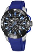 Festina Herrklocka F20642-1 Chrono Bike Svart/Gummi Ø47 mm