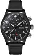 IWC Herrklocka IW389401 Pilots Svart/Gummi Ø41.9 mm