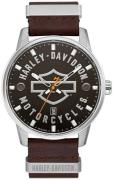 Bulova Herrklocka 76B178 Harley-Davidson Brun/Läder Ø45 mm