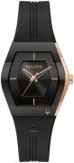 Bulova Damklocka 97L163 Latin Svart/Gummi