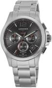 Longines Herrklocka L3.717.4.56.6 Conquest V.H.P. Svart/Stål Ø42 mm