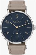 Nomos Glashütte N-132 Tangente Blå/Läder Ø35 mm